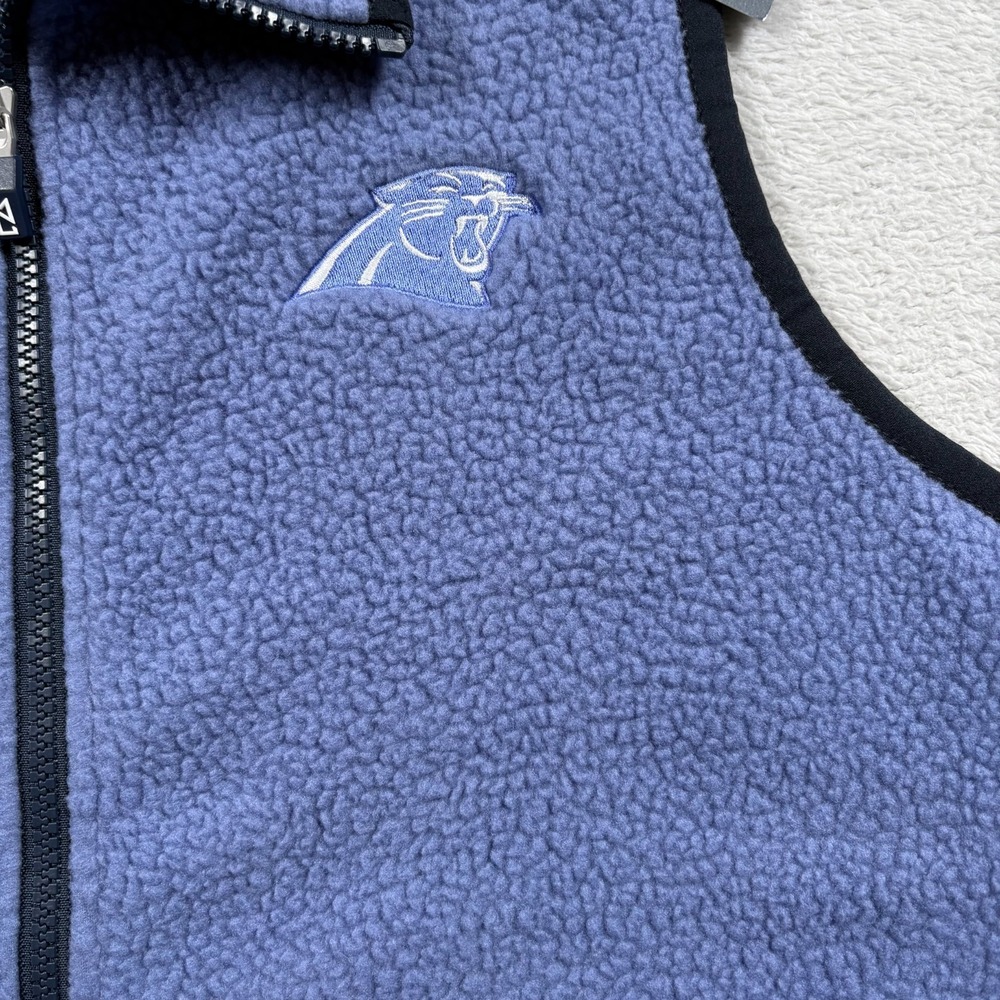 Cutter & Buck Cascade Epic NFL Carolina Panthers Football Vest Womens Large Blue - Picture 5 of 8